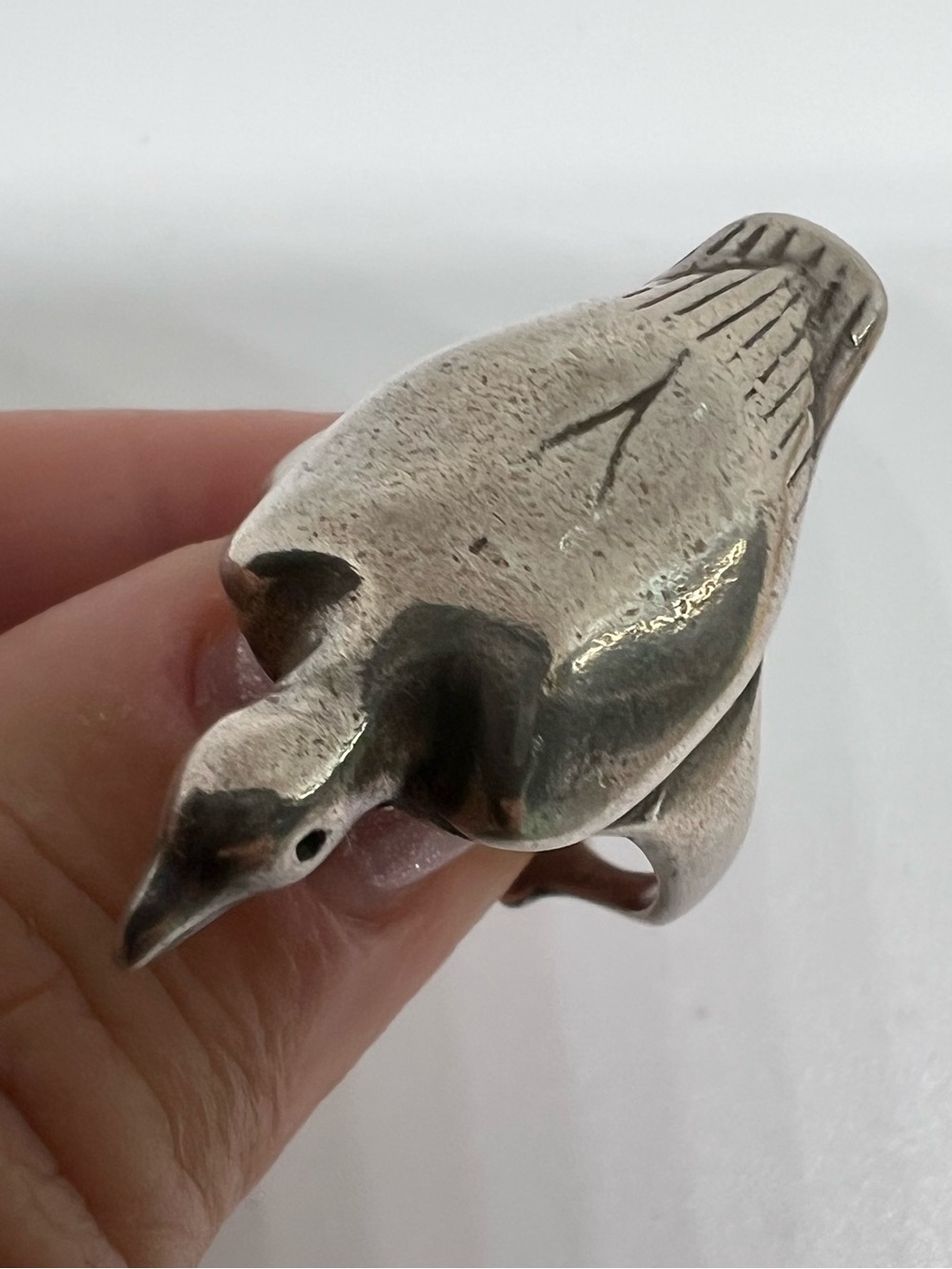 Vintage Sterling Silver Bird Ring